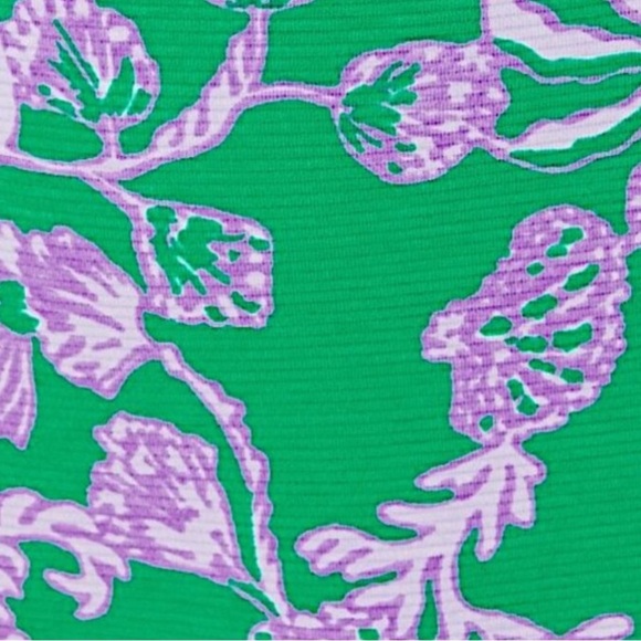 NWT Stunning Lilly Pulitzer Montrey Stretch Brazilian Green Salty Sandbar Dress - Picture 2 of 6